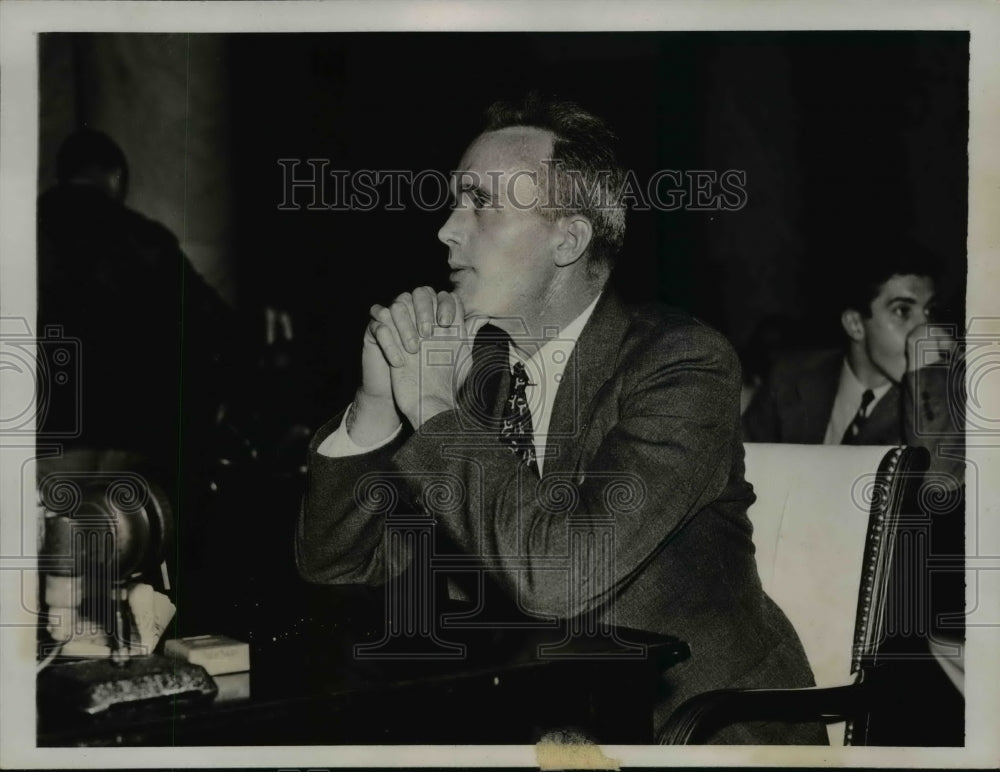 1937 Press Photo Harry E.Grimm representing the Employees Central Committee