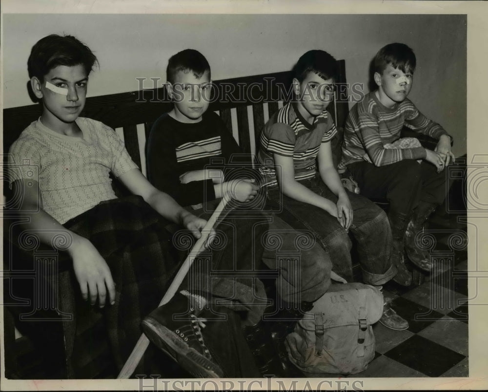 1951 Press Photo Jerry Novak, Werner Ray, Anthony Rini, and Donald Charlton