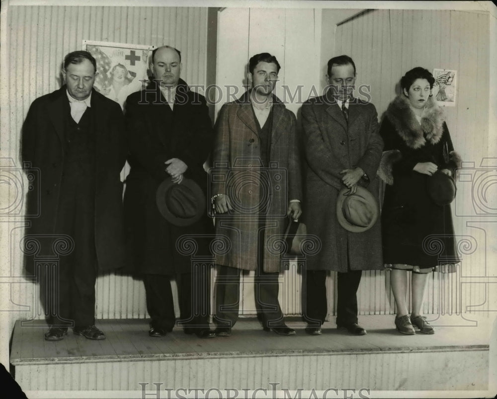 1932 Press Photo Suspects Arrested in C.E. Haury Assassination Plot, Washington