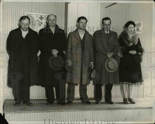 1932 Press Photo Suspects Arrested in C.E. Haury Assassination Plot, Washington