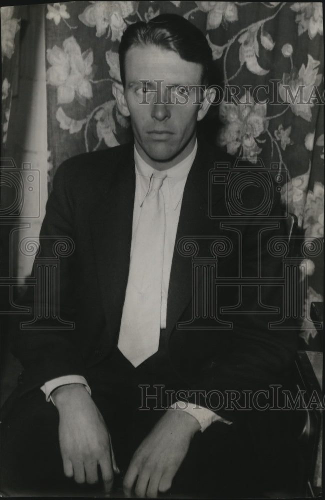 1934 Press Photo Gaylord Rice, Arrested in New Orleans - nef46112