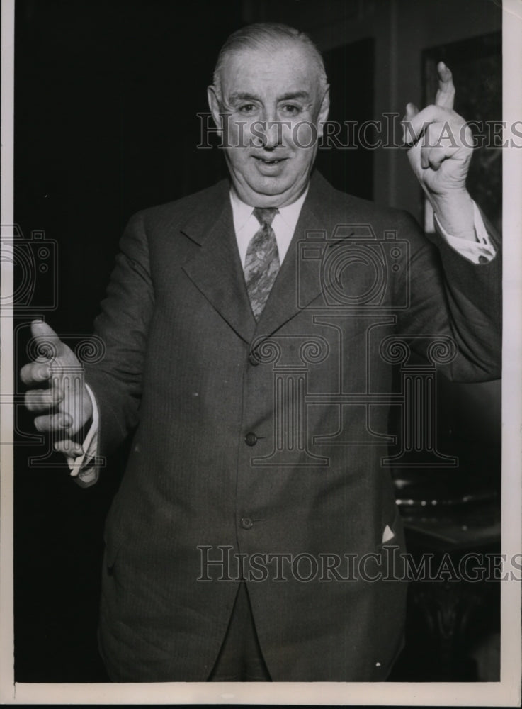 1936 Press Photo William Hale Former Mayor of Chicago Announced His Return