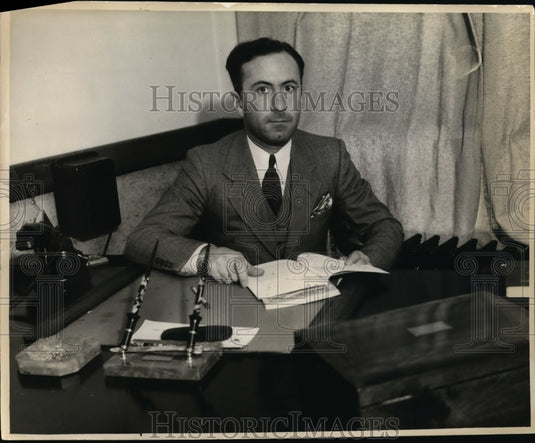 1933 Press Photo Harry Levy Prominent Members of Ohio Bar & Asst US Dis Attorney