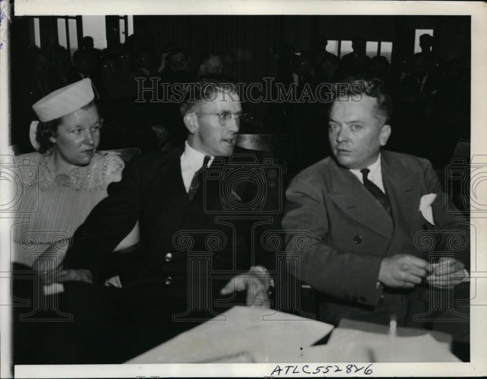 1940 Press Photo Henry Cawthon with Reuben Garland on trial in flogging case