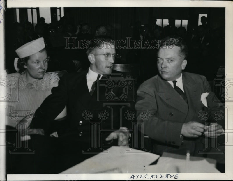 Load image into Gallery viewer, 1940 Press Photo Henry Cawthon with Reuben Garland on trial in flogging case
