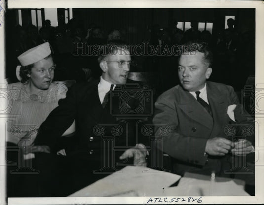1940 Press Photo Henry Cawthon with Reuben Garland on trial in flogging case