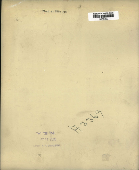 1929 Press Photo Flood at Elba - nef46322