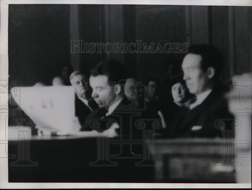 1934 Press Photo Arthur C.Wilson Cleveland Chemist on trial for Murder Case