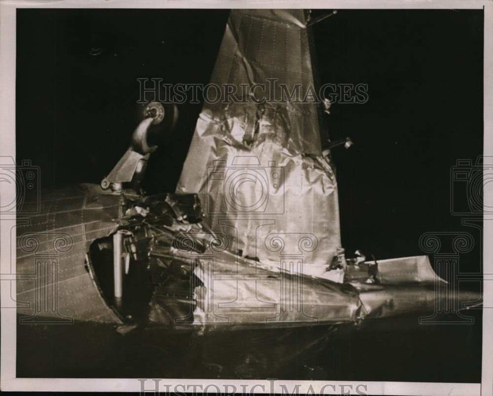 1937 Press Photo 21-passenger plane downed in San Francisco Bay a mile off shore