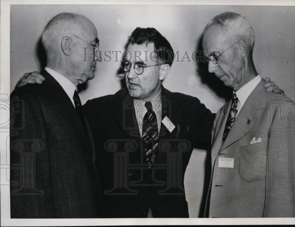 1939 Press Photo Three Presidents of the American Dental Association meeting