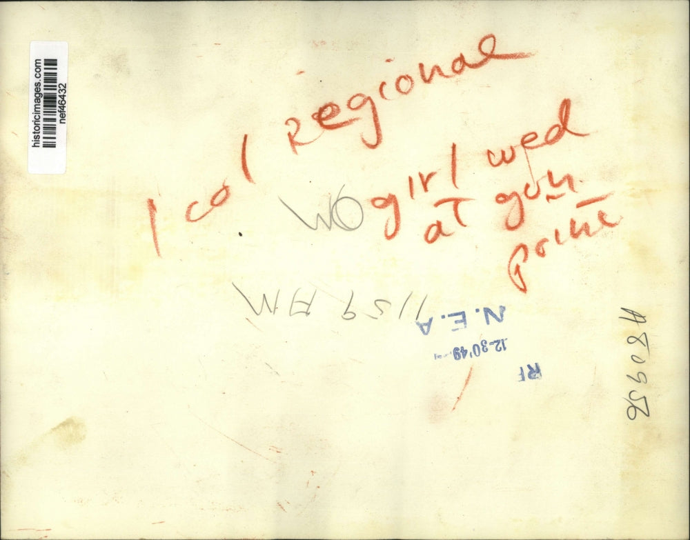 1949 Press Photo Helen Herrick was woed and wed at gun point by Francis Byers