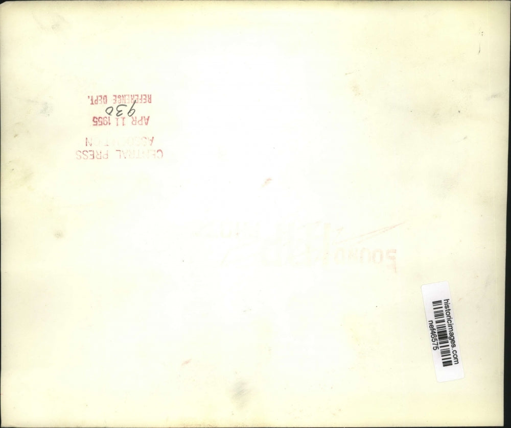 1955 Press Photo Churchill rides to Buckingham Palace to submit resignation