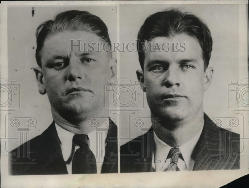 Load image into Gallery viewer, 1934 Press Photo Felix McDonald &amp; Bart Davitt charged with kidnaping of in 1931
