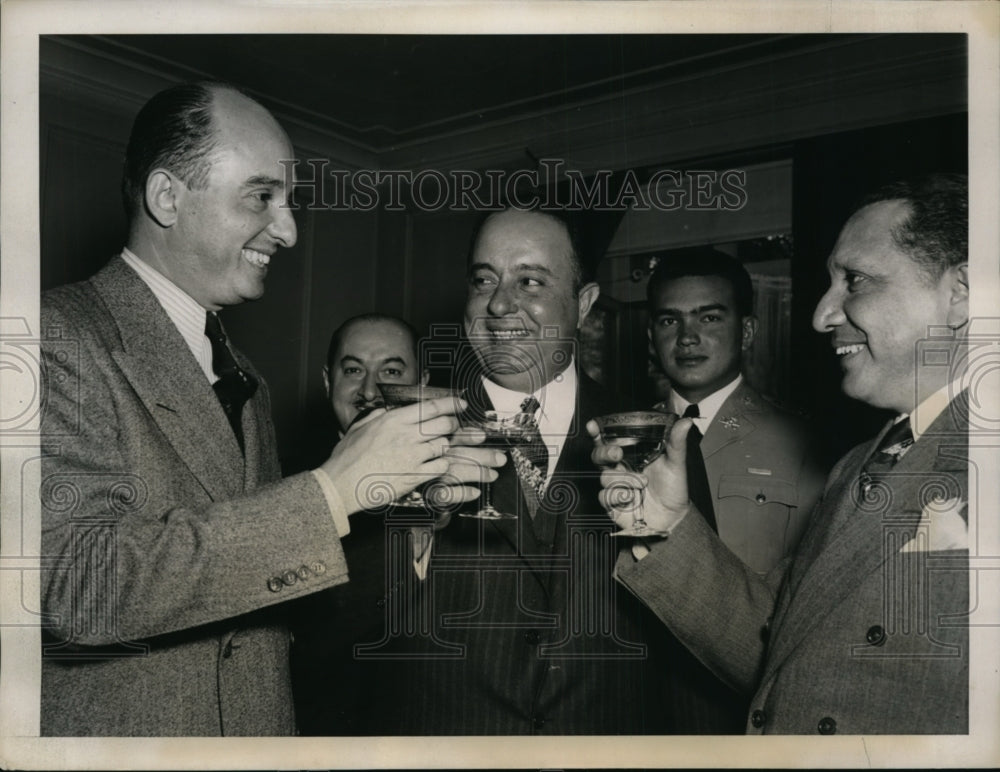 1939 Press Photo President Anastasio Samoza w/ Don Leon de Bayle @ Legation