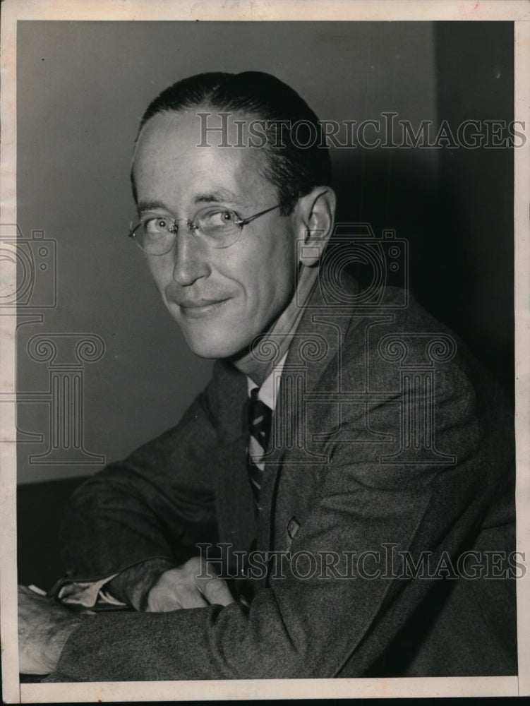 1938 Press Photo Carroll Daugherty - nef46725