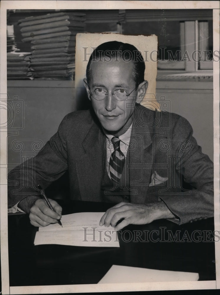 1938 Press Photo Carroll Daugherty - nef46726