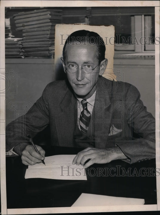 1938 Press Photo Carroll Daugherty - nef46726