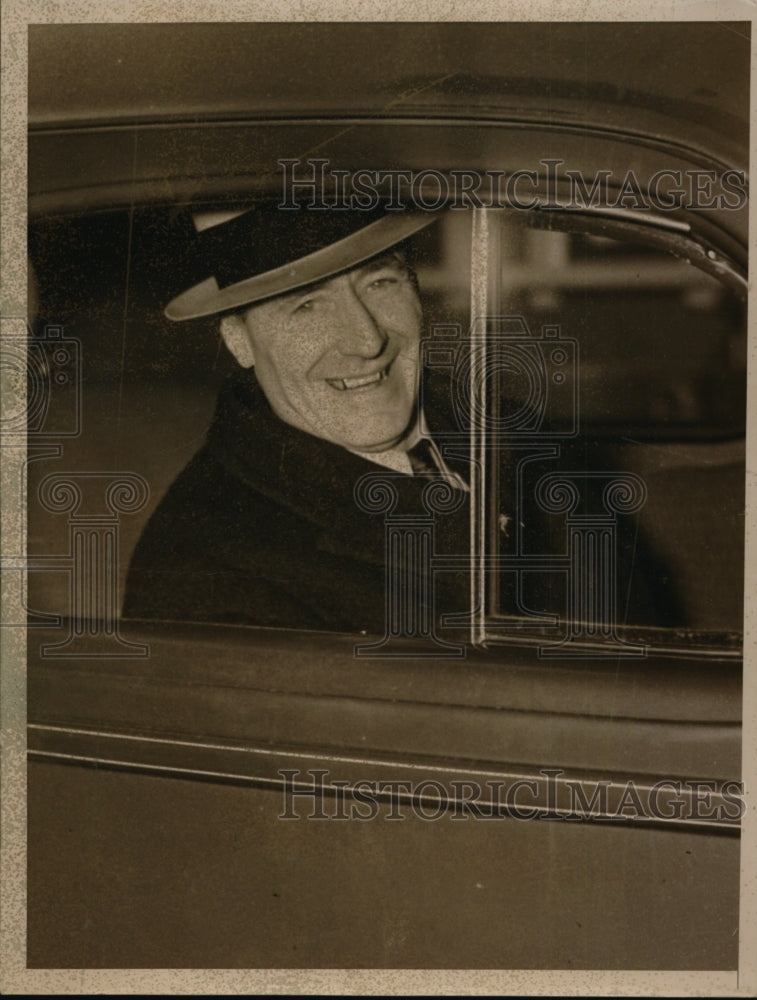 1937 Press Photo Austin Muldoon Head of the Striking New York Sandhogs
