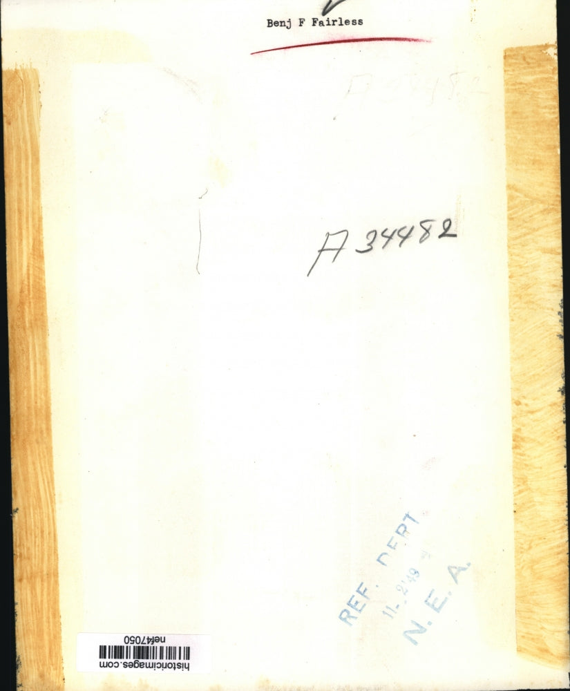 1949 Press Photo Benjamin F. Fairless American Steel Company Executive