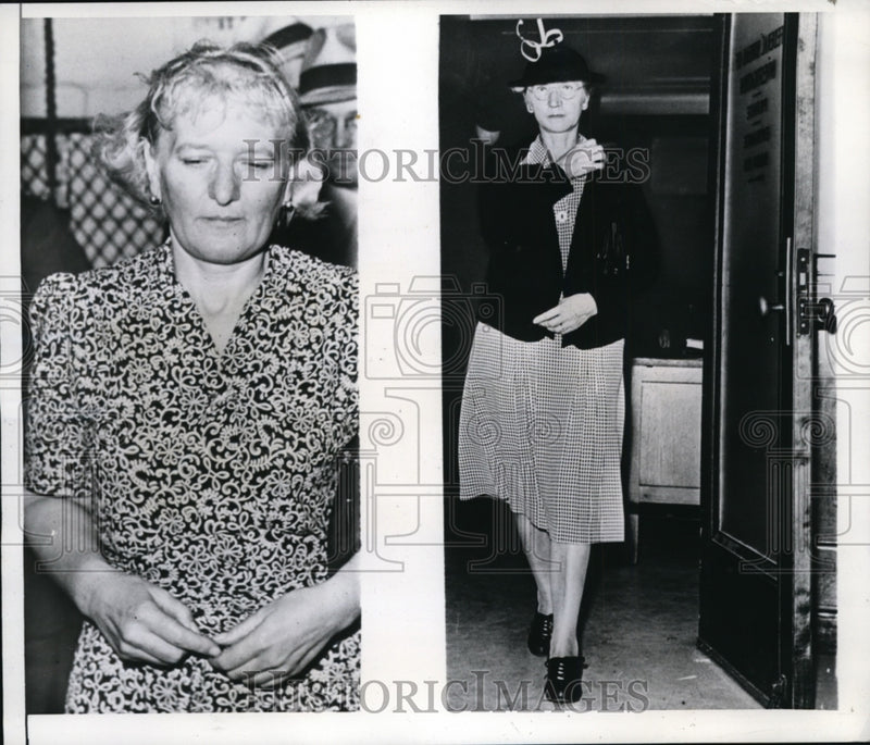 Load image into Gallery viewer, 1943 Press Photo Countess Von Moltke and Mrs,Emma LEonhardt seized in spy ring

