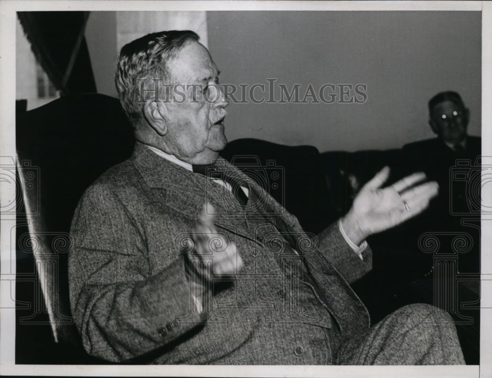 1938 Press Photo Ellison D Smith Shown During Meeting of Legislative & Farm Reps