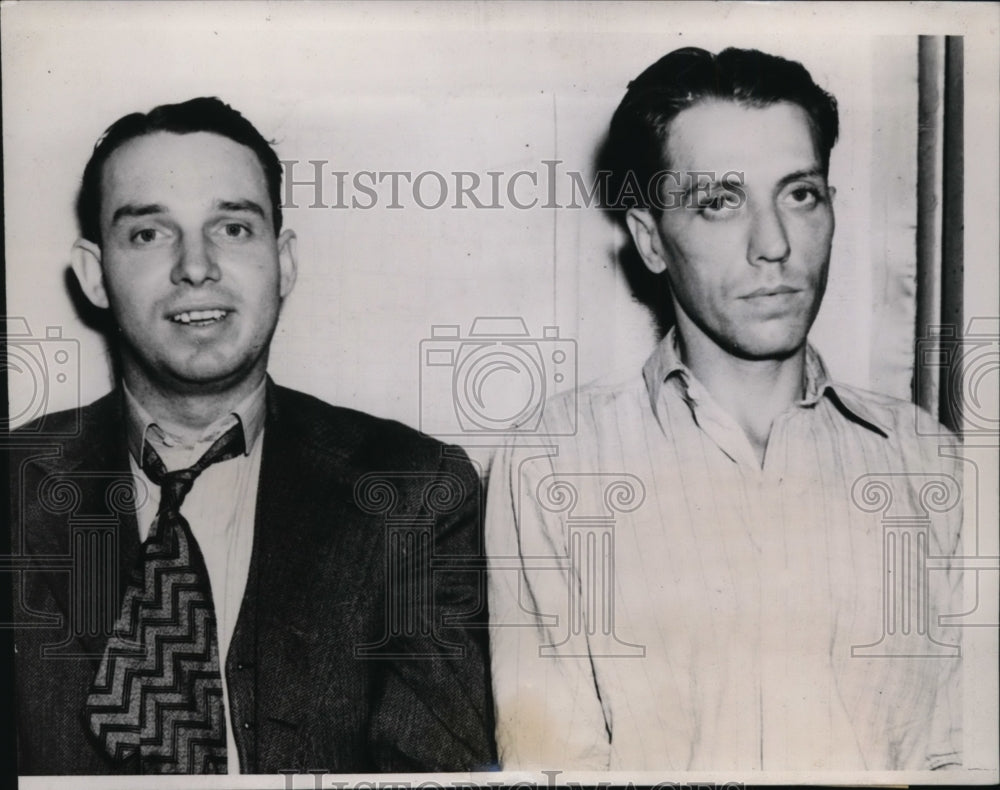 1939 Press Photo Prison Escapee Paul Pierce Recaptured in Henderson Kentucky