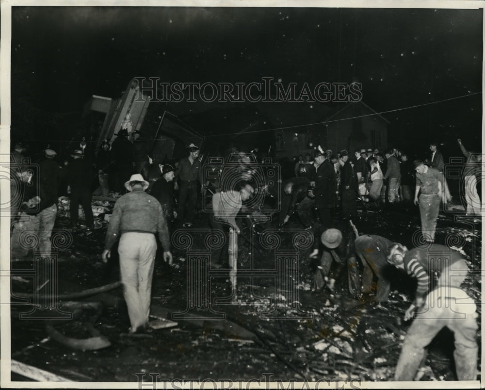 1931 Press Photo Scene of Gas Explosion at Berkeley, California Home - nef47265