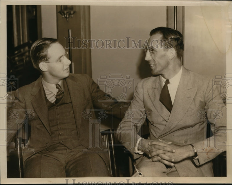 Load image into Gallery viewer, 1939 Press Photo Pastors Gerould Goldner, Clifton Moore of Akron, Ohio
