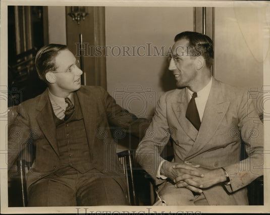 1939 Press Photo Pastors Gerould Goldner, Clifton Moore of Akron, Ohio