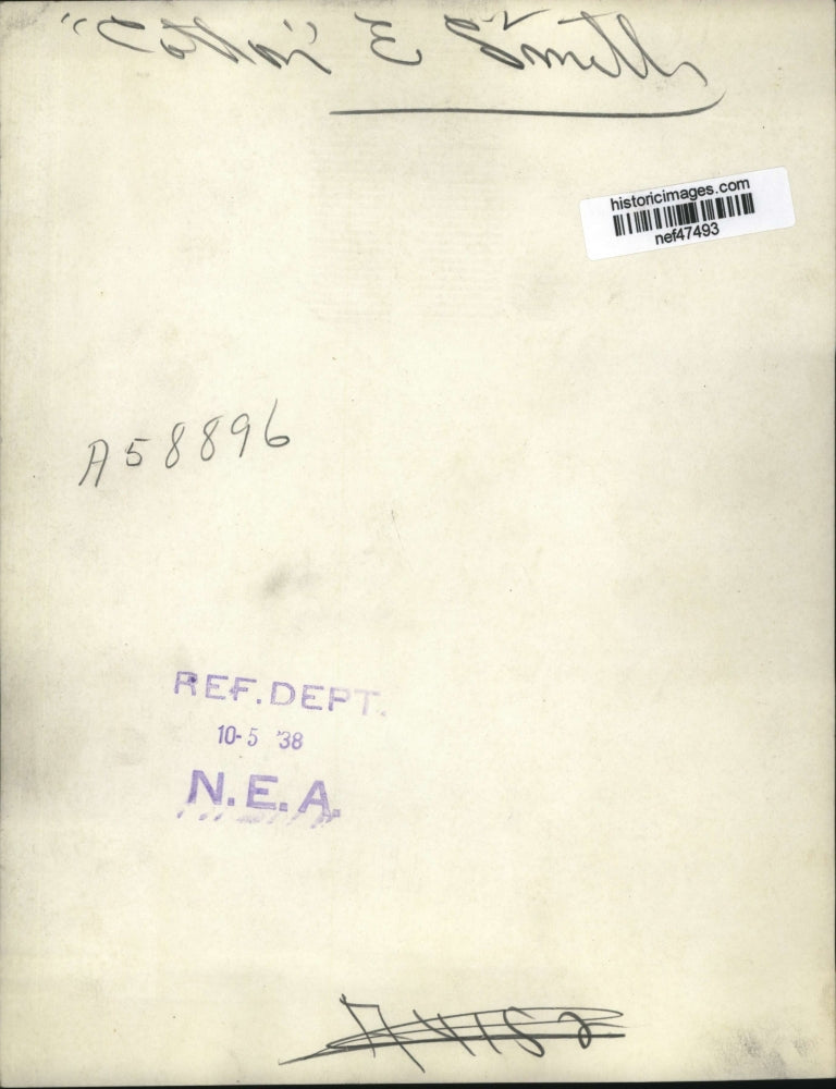 1938 Press Photo Sen.Ellison E.Smith of South Carolina - nef47493