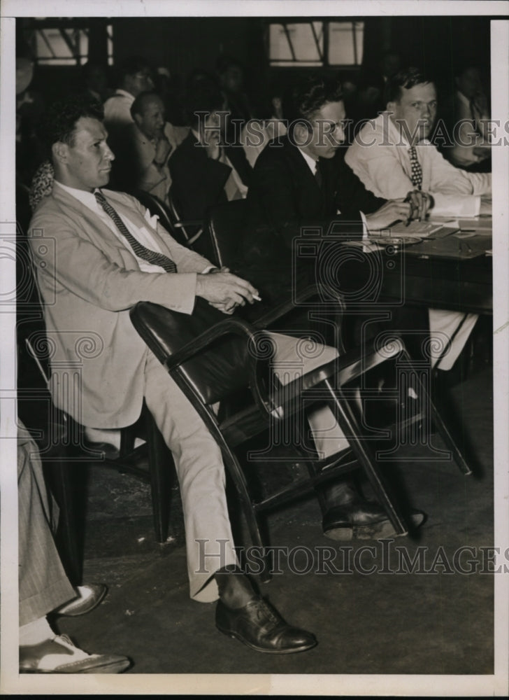 1937 Press Photo Lee Pressman at NLRB Hearing, Washington, D.C. - nef47515