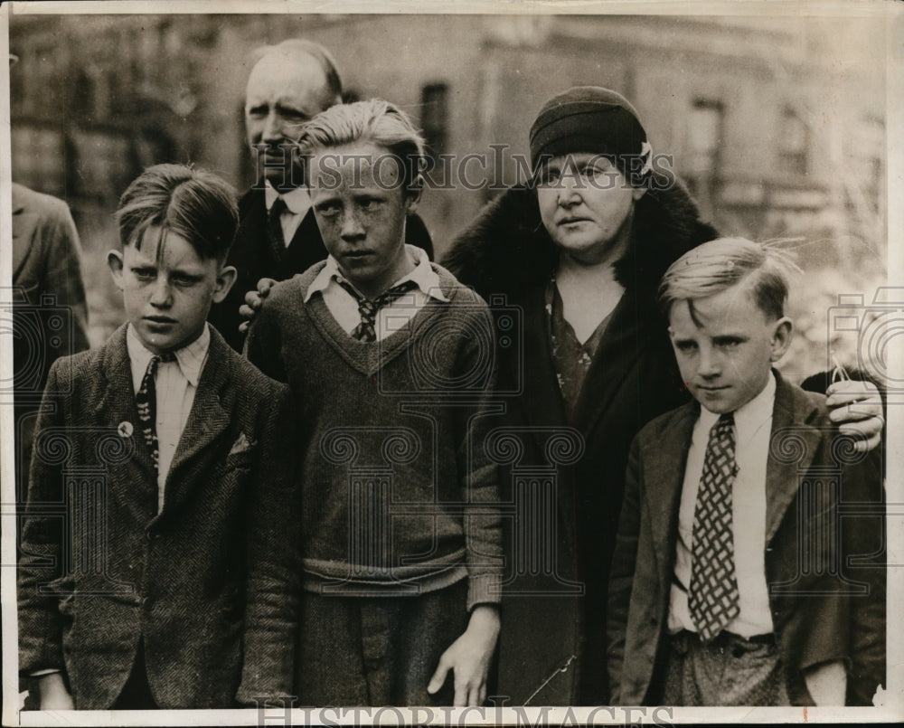 1932 Press Photo Edward Walsj and Brother Thomas escaped from Kidnapers