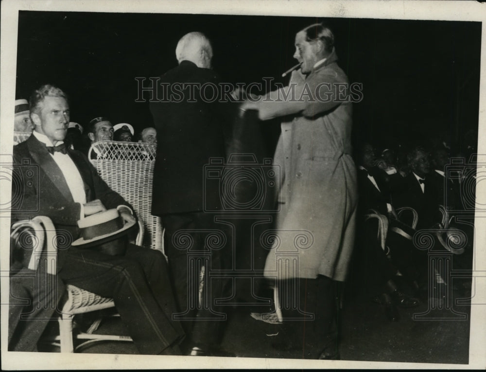 1931 Press Photo Prince of Wales, Ernesto Bosch at Boxing Match in Argentina