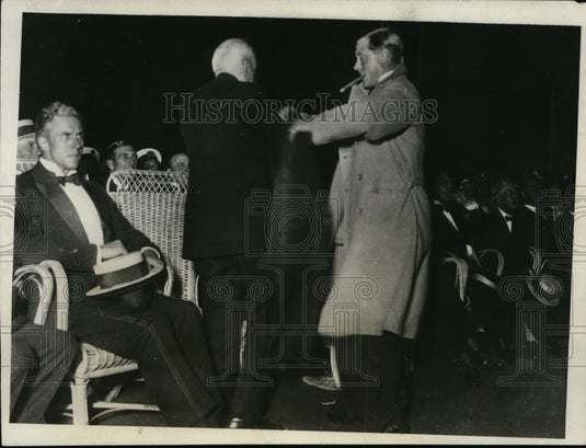 1931 Press Photo Prince of Wales, Ernesto Bosch at Boxing Match in Argentina