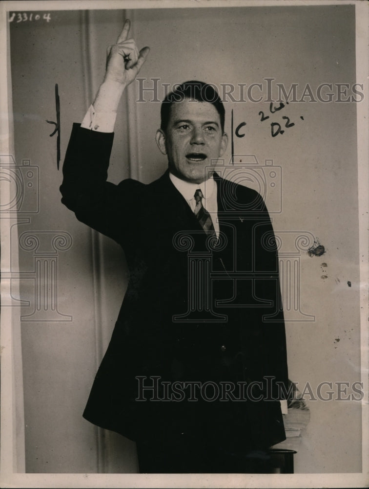 1922 Press Photo Alvin Owsley National Commander of American Legion Asking