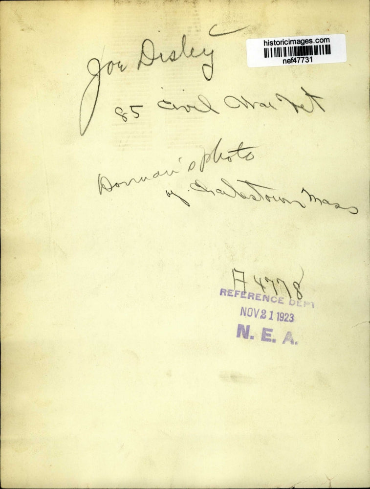 1923 Press Photo Joe Disley of Charleston Massachusetts - nef47731