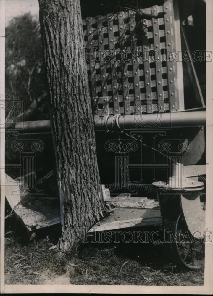1937 Press Photo Operation of "Tree Scissors" invented by Kirk Knight
