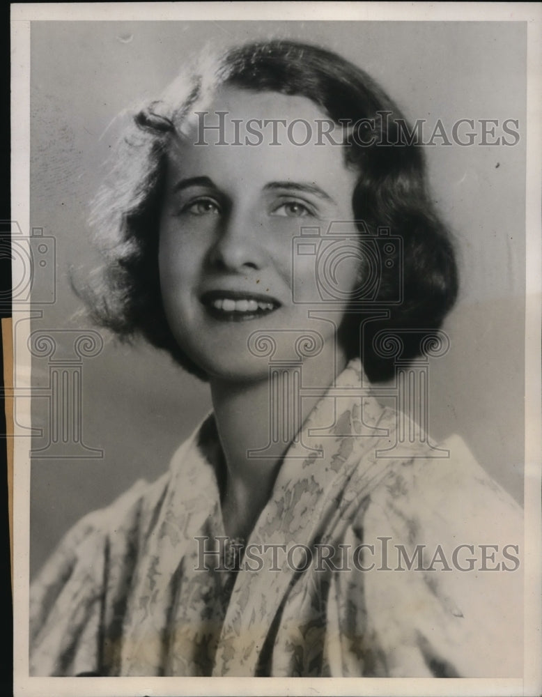 1938 Press Photo Placidia White Knowlton, Engaged to Henry Field - nef47879