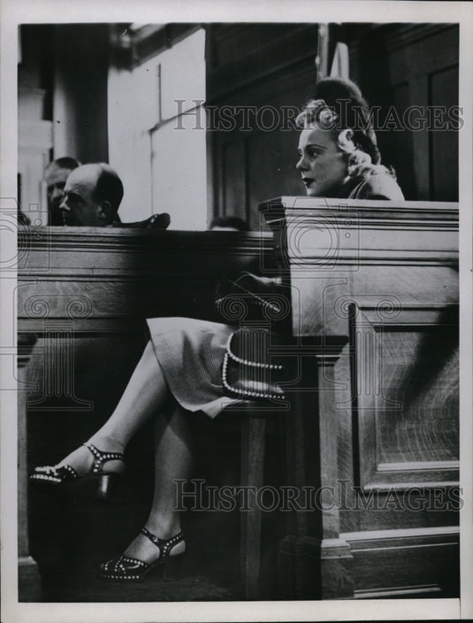 1946 Press Photo Witness Stand of U.S. Court - nef48104