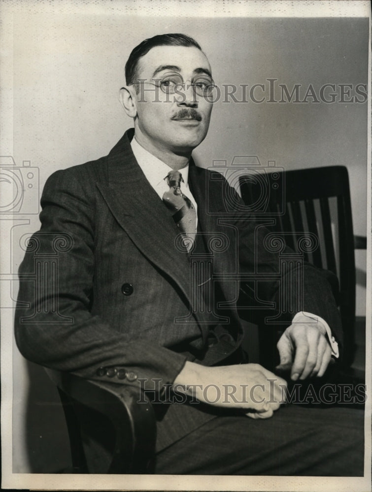 1931 Press Photo Samuel Lederer Instrumental in the Capture of Leo V Brothers- Historic Images