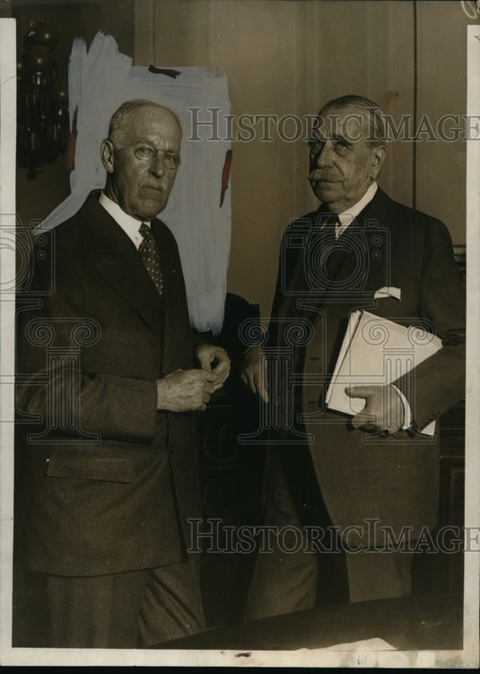 1930 Press Photo General WW Atterbury Pres of Penn Railroad at Judiciary Committ