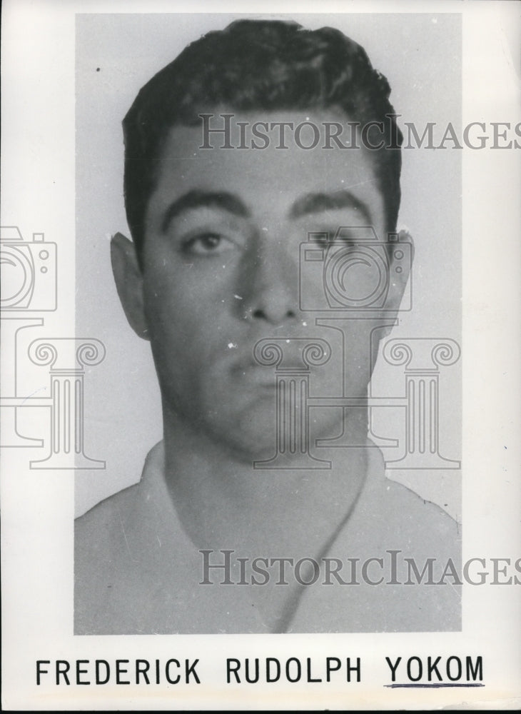 1968 Press Photo Frederick Rudolph Yokom Jewel Thief - nef48311