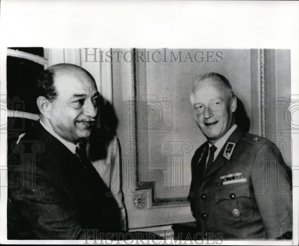 1970 Press Photo United Arab Rep Foreign Minister Mahmoud Risd & Finland's