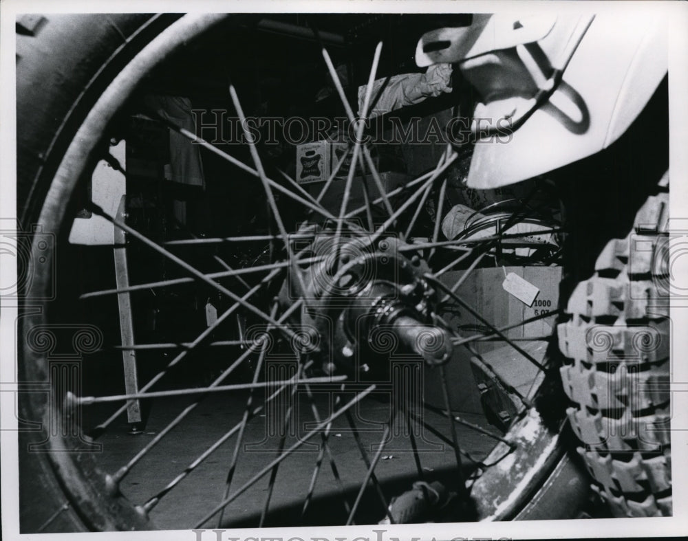 1966 Press Photo Scene at Police Station Property Room, Ohio - nef48650