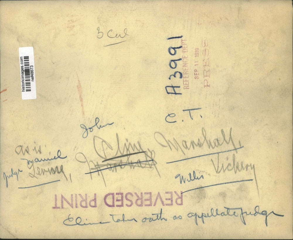 1930 Press Photo Clinton Takes Oath as Appellate Judge - nef48673