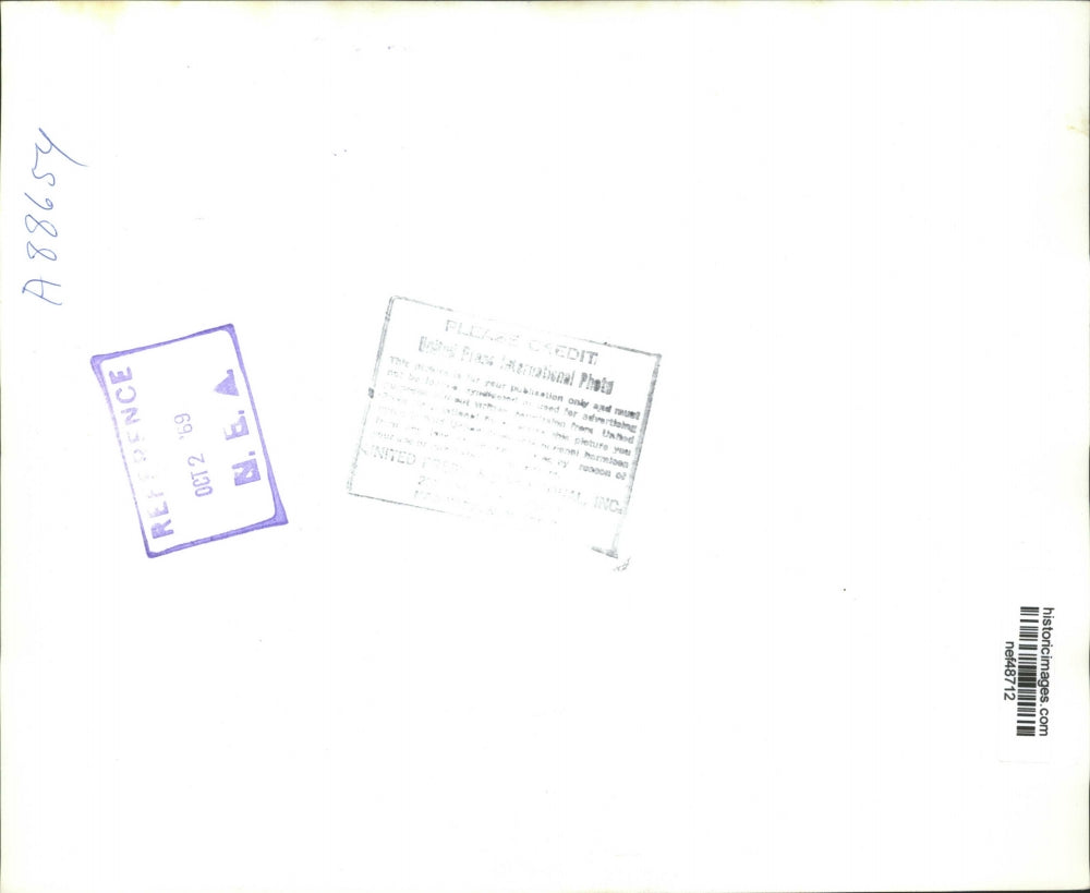 1969 Press Photo Golda Meir at Independence Square, Philadelphia w James Tate