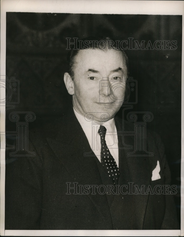 1940 Press Photo Paul Reynaud Finance Minister in Premier Daladier's Cabinet