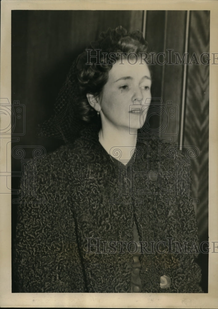 1944 Press Photo Grace Buchanan-Dineen Sentenced to 12 Years in Federal Prison