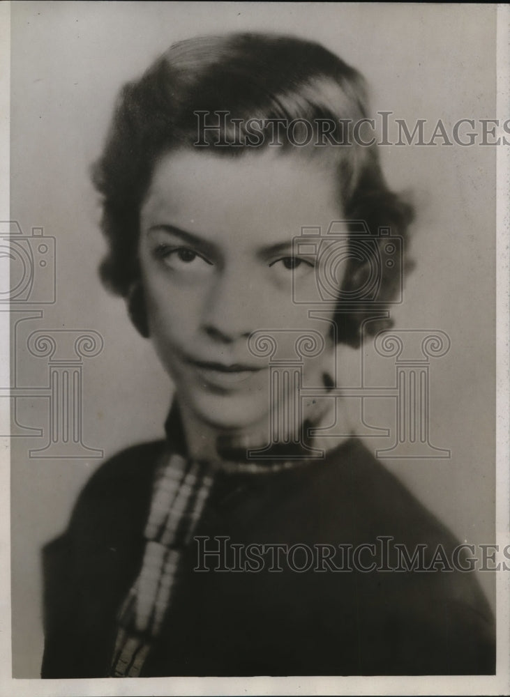 1934 Press Photo Mary Dickinson & Marjorie Swift Missing From Jennings Seminary