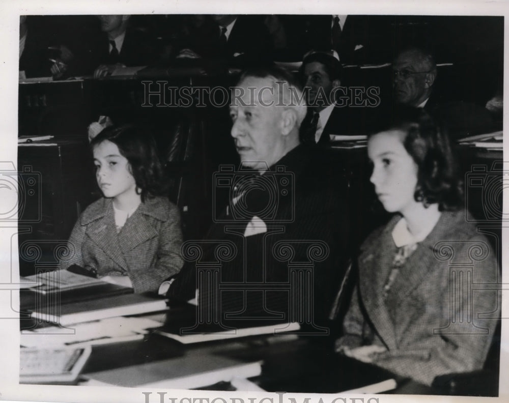 1938 Press Photo Delegate Alfred E Smith & Aides Attend Constitutional Conclave